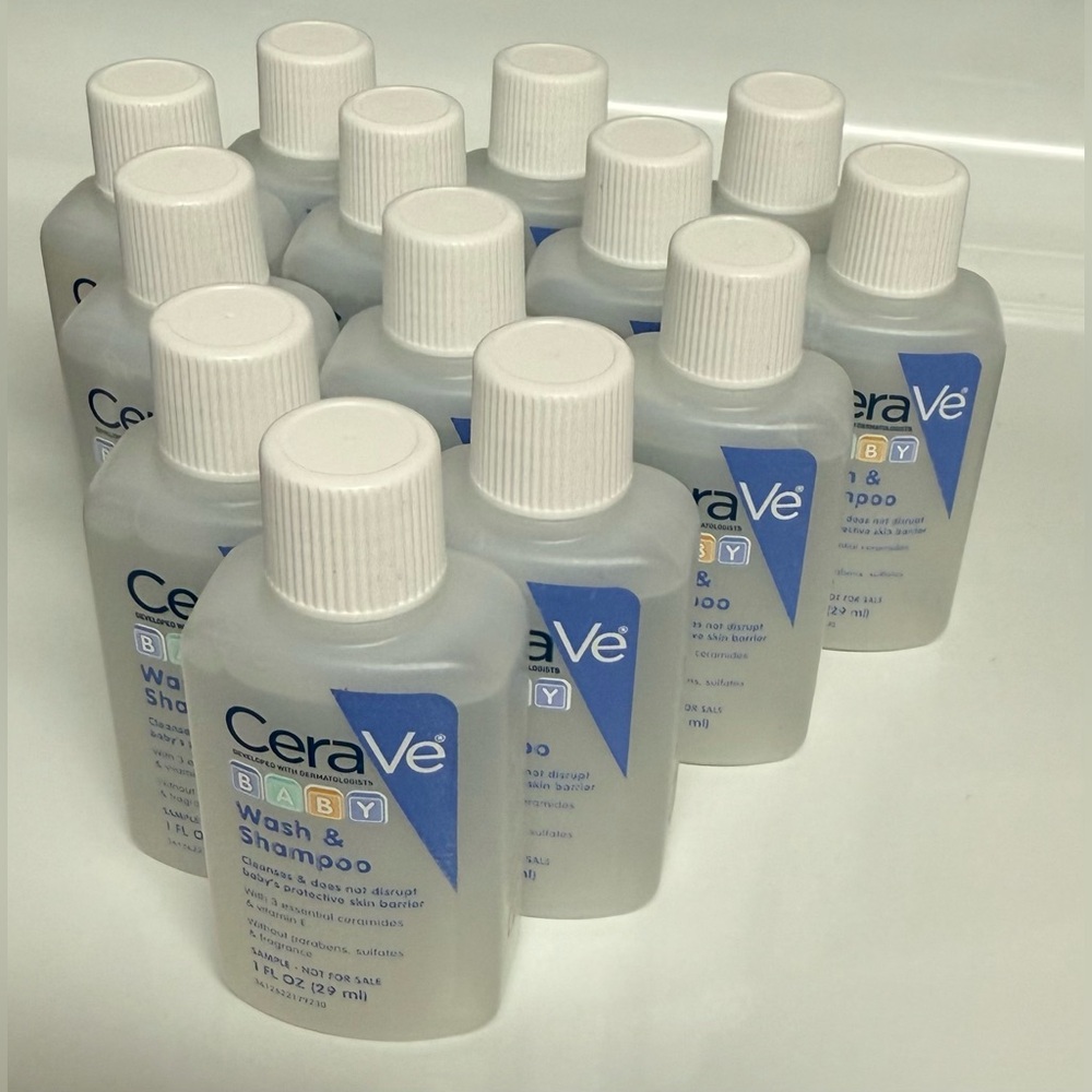 CeraVe Baby Wash & Shampoo Travel Bundle Gentle Tear-Free Sensitive Skin - Picture 4 of 4